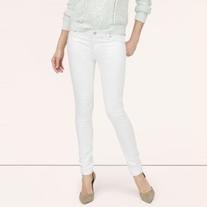Loft modern slim white jeans